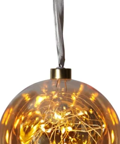 Glow Glaskula Amber 15cm 40LED
