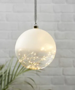 GLOW Glaskula 20cm 50LED Frostad