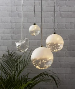 GLOW Glaskula 15cm 30LED Frostad