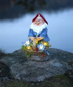 GNOMY Solcellsdekoration 22cm Flerfärgad IP44