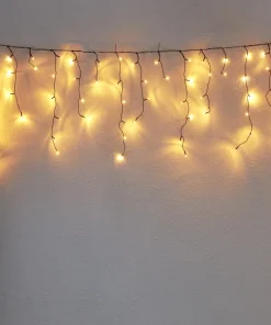 GOLDEN WARM WHITE Istappsslinga 5,9m 240LED Extra varmvit/Svart IP44