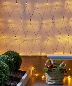 GOLDEN WARM WHITE Ljusnät 200LED 3x3m Varmvit/Svart IP44