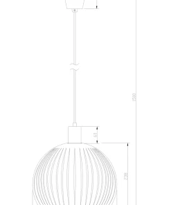 GRAFIKA Taklampa 36cm Vit