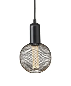 GRID Fönsterlampa Rund 12,5cm Svart