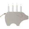 GRY Ljusstake 4L 28,5cm Beige
