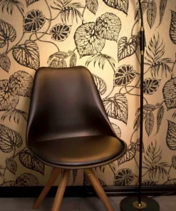 GUSTO Golvlampa Dimbar 135cm Svart/Matt Mässing