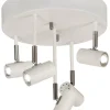 GUSTO Takspot LED Rak 5L Dimbar 30cm Vit/Krom