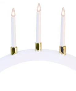 Halla Ljusstake 33cm Vit