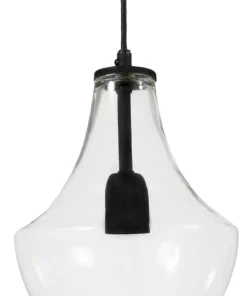 HAMILTON Taklampa 20cm Klar/Svart