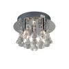HANNA Taklampa 3L 36cm Kristall/Krom