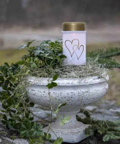 HEARTY Solcellsljus 12cm Vit