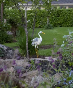 HERON Solcellsdekoration 55cm Grå
