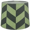 HERRINGBONE Lampskärm Linne 25cm Grön