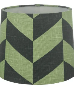 HERRINGBONE Lampskärm Linne 20cm Grön