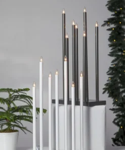 HOLY Träljusstake 66cm Grå