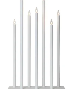 HOLY Träljusstake Set 66cm Vit