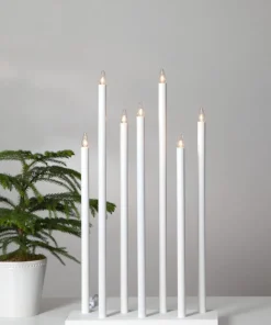 HOLY Träljusstake Set 66cm Vit