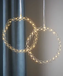 HOOP Inomhuskrans 30LED 30cm Krom