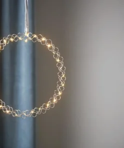 HOOP Inomhuskrans 30LED 30cm Krom