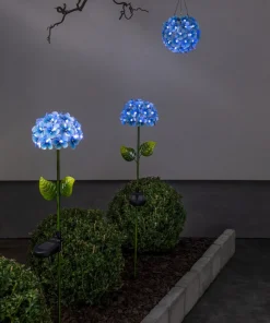 HORTENSIA Solcellspinne 77cm Blå