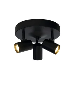 HUGIN Takspot Rund 3a Svart 25cm