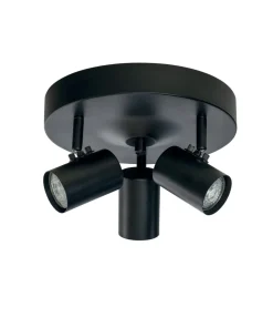 HUGIN Takspot Rund 3a Svart 25cm