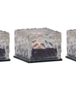 ICECUBE 3-Pack Solcellsljus 5,5cm Transparent IP44