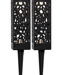 IZOLA Solcellsdekoration 18cm Svart IP44