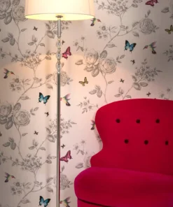 JOHANNA Golvlampa 152cm Krom/Klar