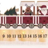 JOLLY Ljusstake Tåg Batteri 13,5cm Röd