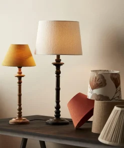 JOY Lampfot E27 50cm Svartbrun