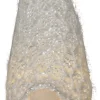 JOYLIGHT Dekorationsfigur Tomte Batteri 18cm Vit