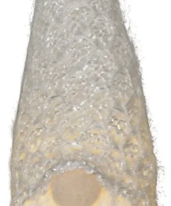 JOYLIGHT Dekorationsfigur Tomte Batteri 18cm Vit