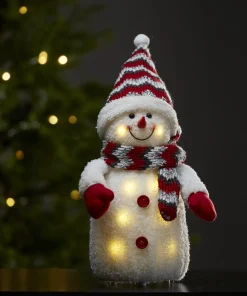 JOYLIGHT Tomte Dekoration 38cm Röd/Vit
