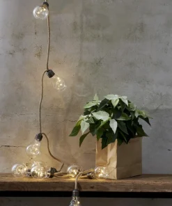 JUTTA Batterislinga 10LED 2,25m Beige