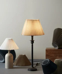 KARIN Lampskärm Veckad 28/17cm Veckad Beige