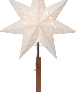 Karo Stjärna på fot 55cm Brun