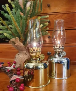 Klassisk Fotogenlampa 19cm Silver