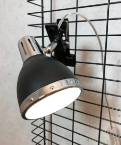 KLÄMMA Vägglampa 10cm Svart