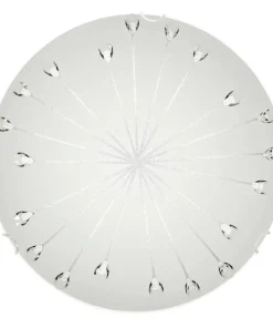 KOMET LED-Plafond 48cm Frostad/Kristall