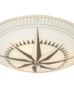 KOMPASS Plafond 42cm Vit/Svart