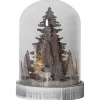 KUPOL Lykta 12,5cm LED Brun