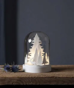 Kupol Lykta Träd 17,5cm Vit