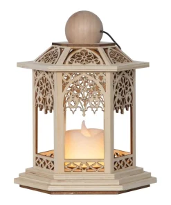 LACE Lykta 14cm LED Natur