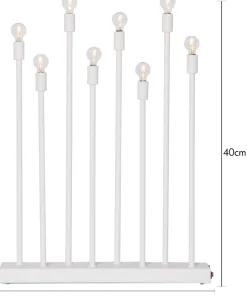 LADDA USB Ljusstake 40cm Vit