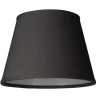 LAMPSKÄRM Linne Klotfäste Svart 20cm