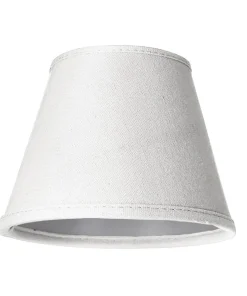 LAMPSKÄRM Linne Klotfäste Vit 14cm