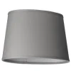 LAMPSKÄRM Linne Ringfäste Oval Grå 25cm