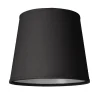LAMPSKÄRM Linne Ringfäste Svart 20cm