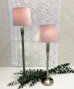 LAMPSKÄRM Sammet 16/14cm Rosa